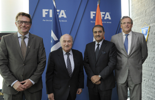 Praful Patel meets FIFA President 